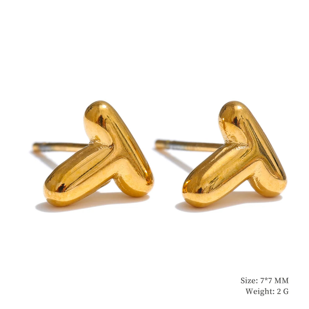Bold Initial Studs