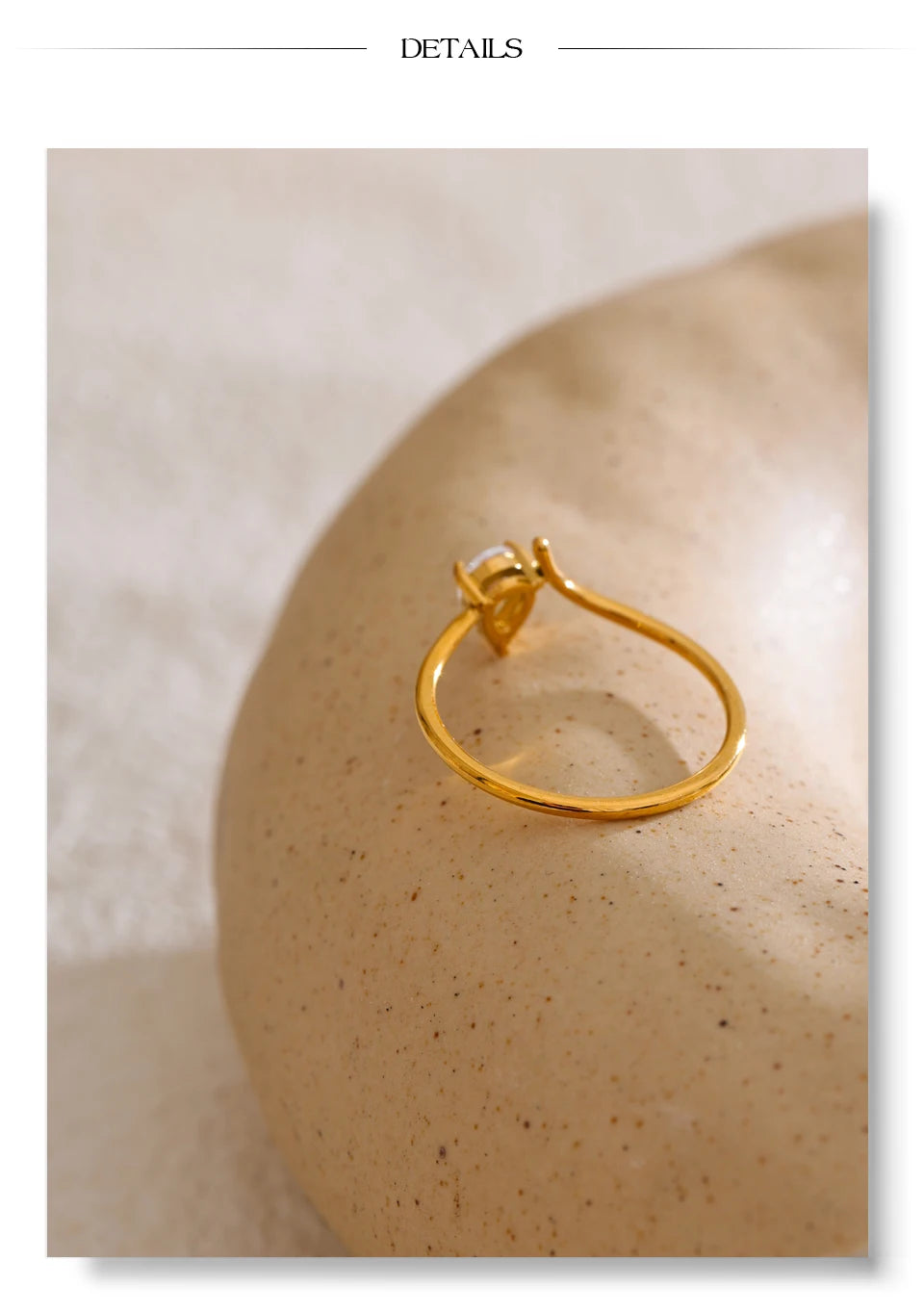 Crystal Solitaire Ring