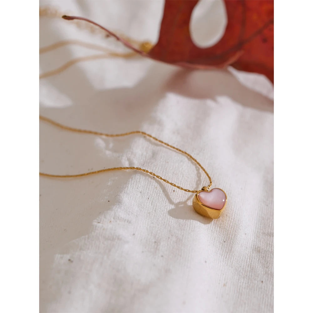 Blush Heart Pendant