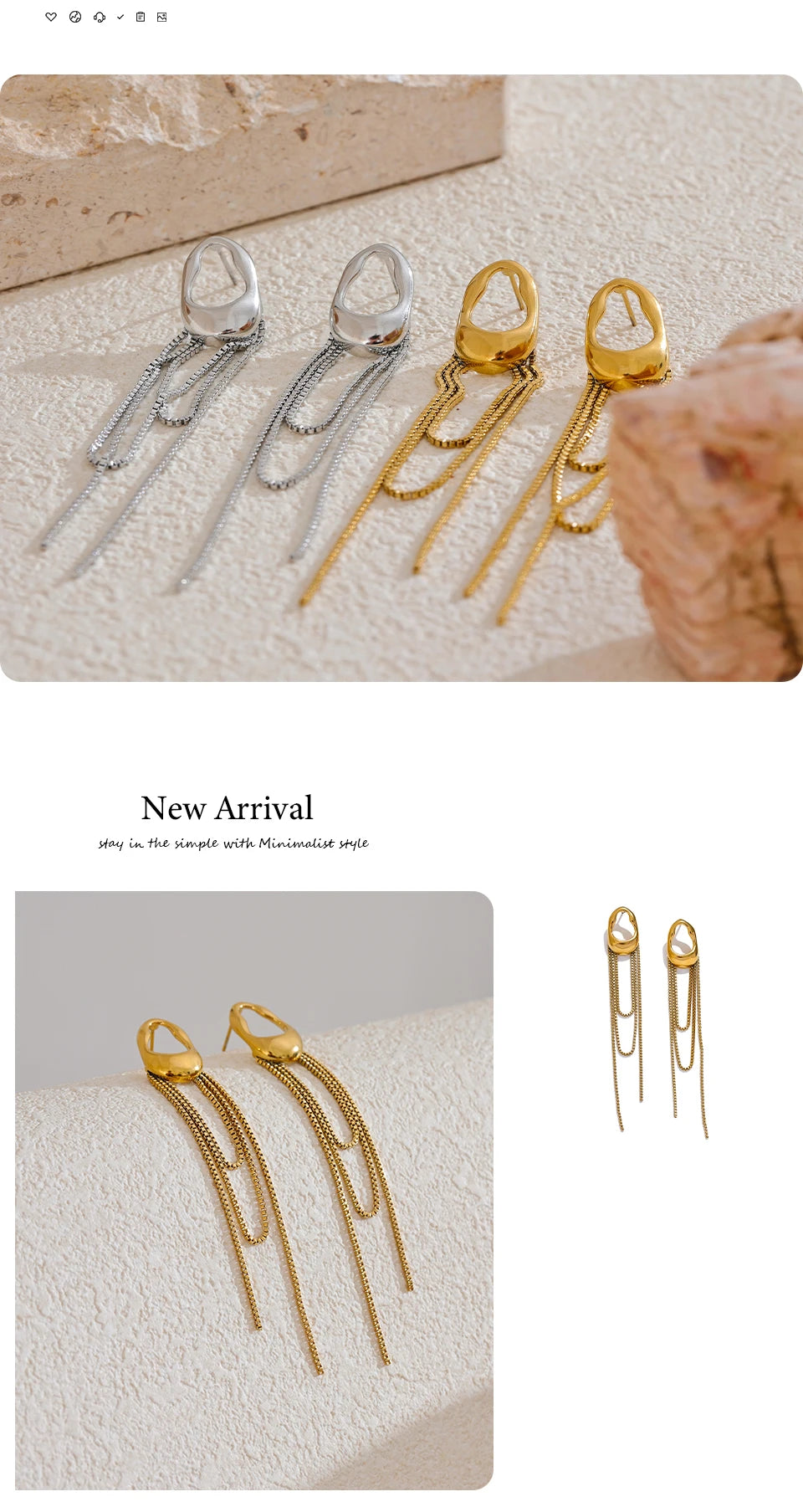 Chain Drop Earrings