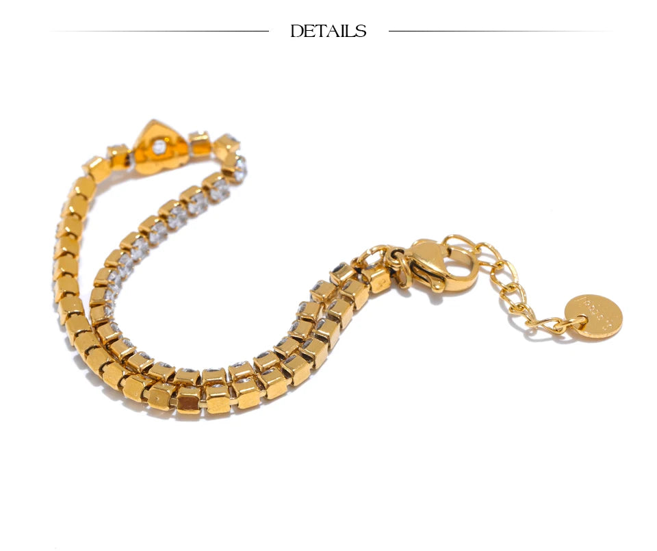 Crystal Heart Bracelet