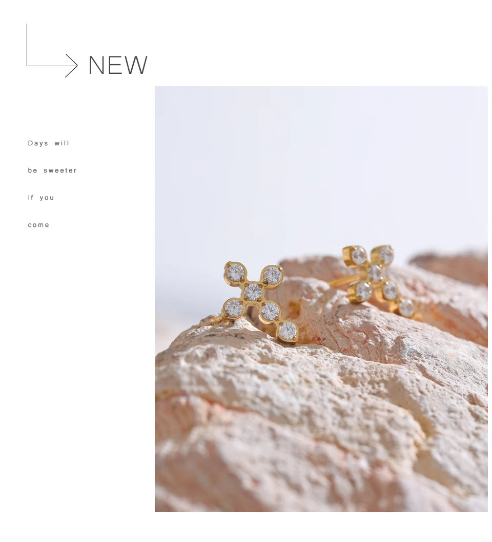 Divine Cross Studs