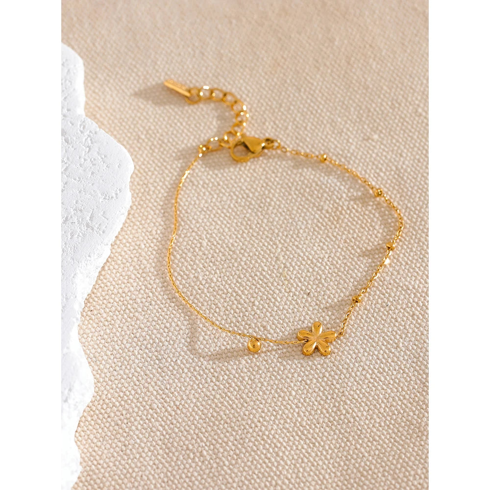 Floral Charm Bracelet