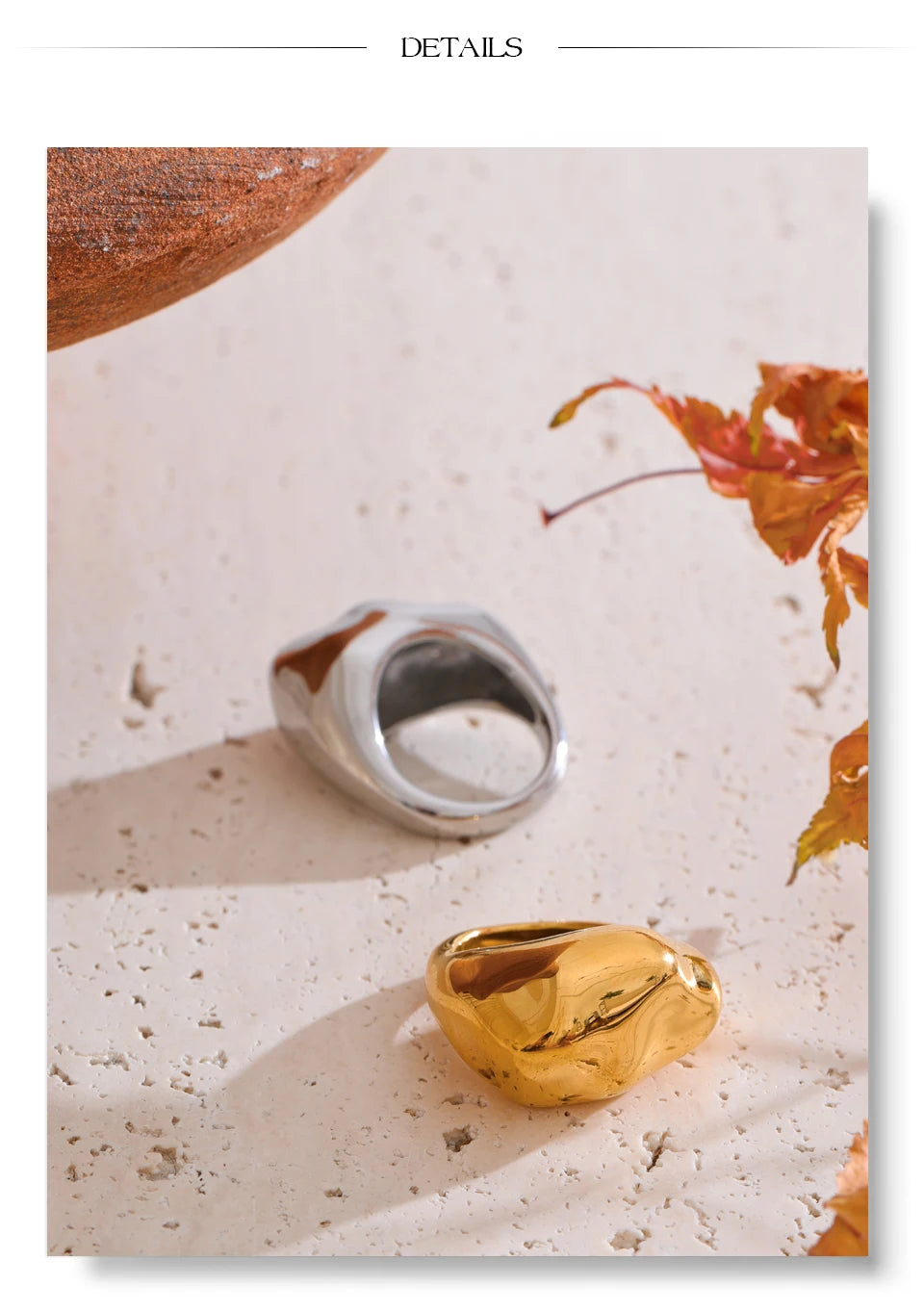 Sculpted Gold Band Ring