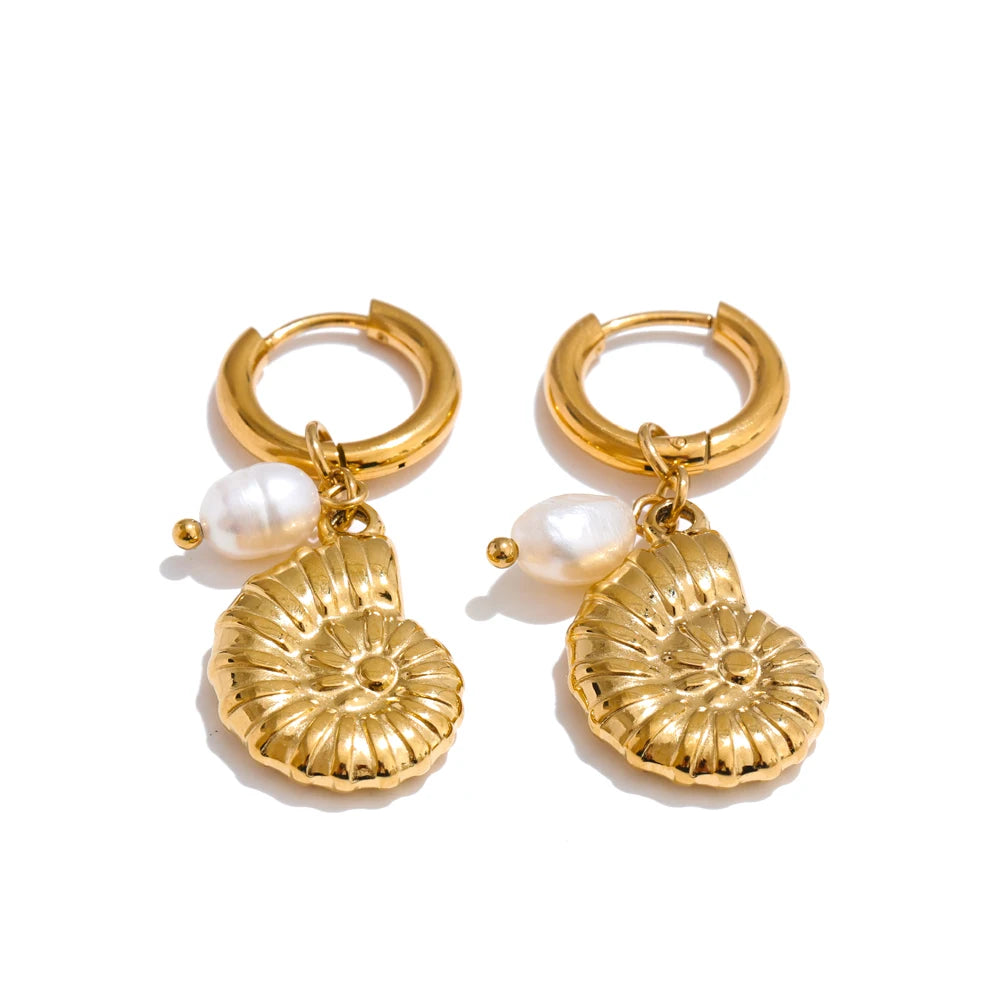 Seashell Charm Earrings Collection