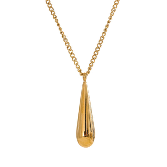 Sleek Teardrop Necklace