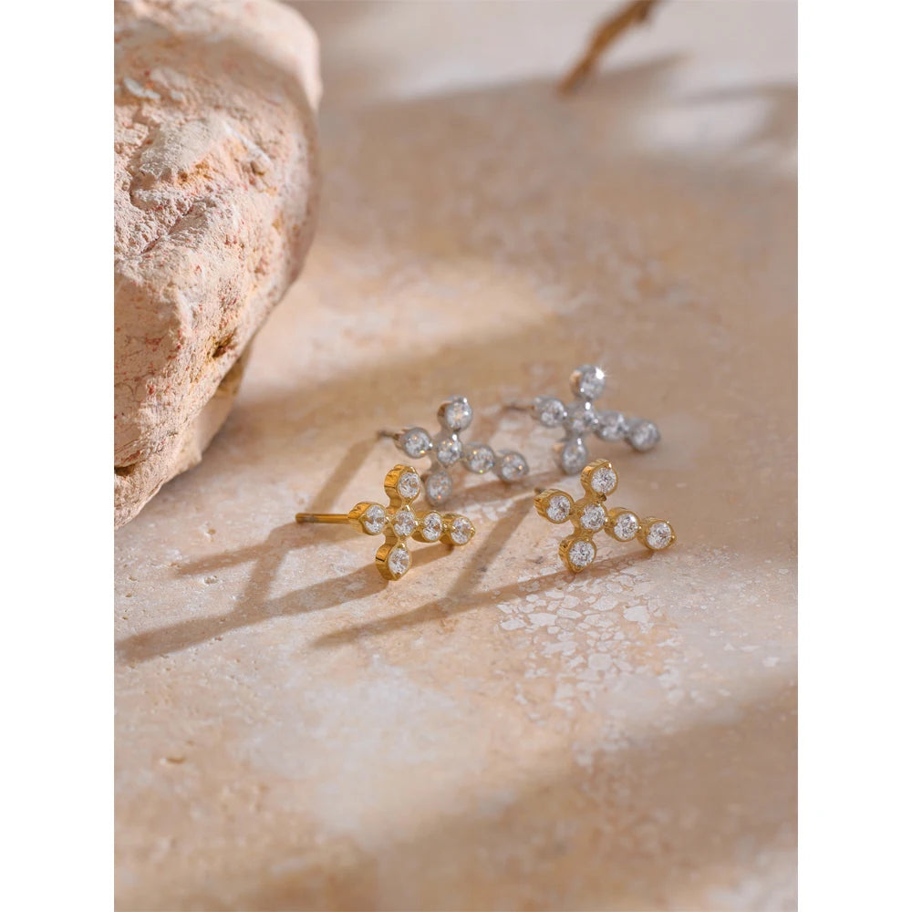 Divine Cross Studs