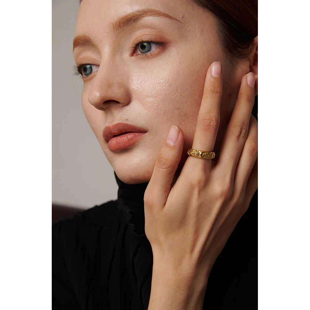Gold Moon Ring