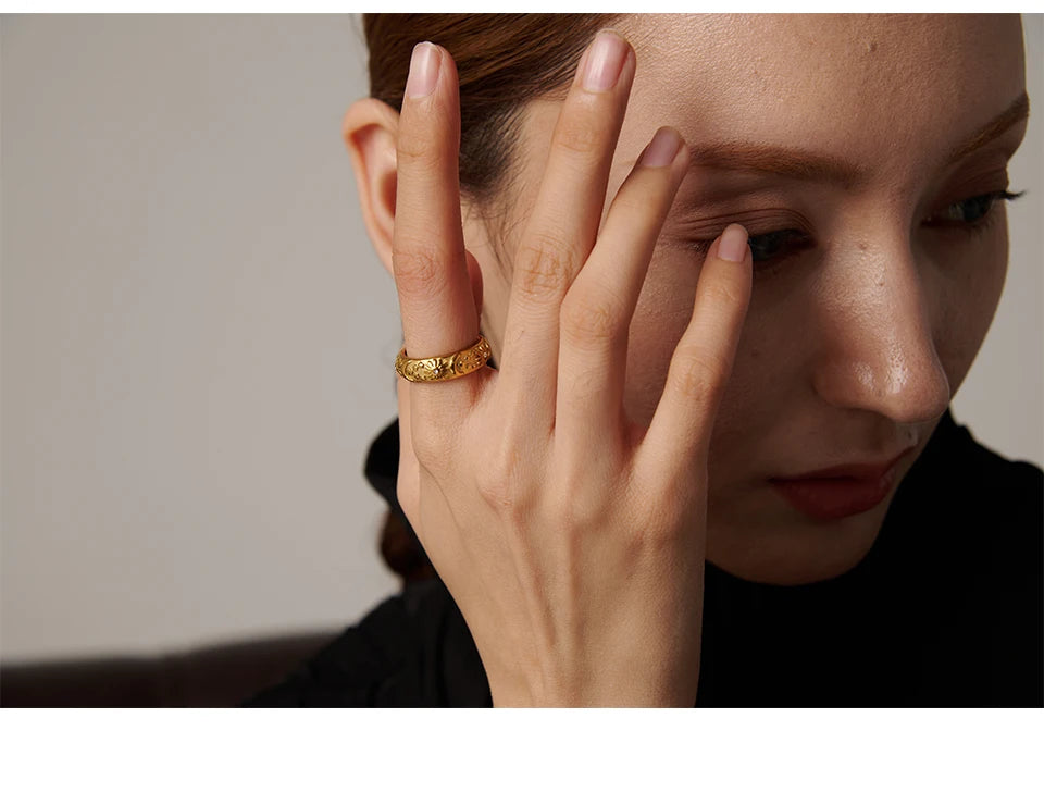 Gold Moon Ring