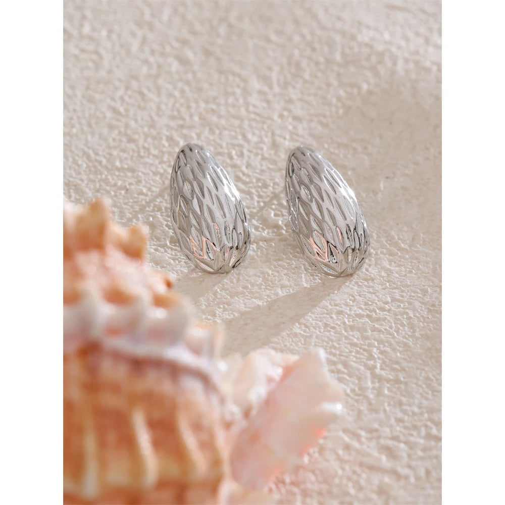 Textured Sculptural Hoops