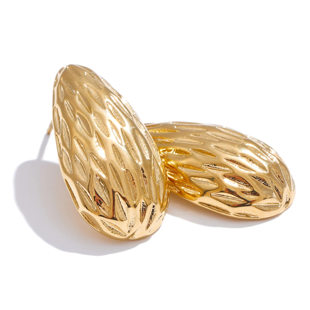 Textured Sculptural Hoops