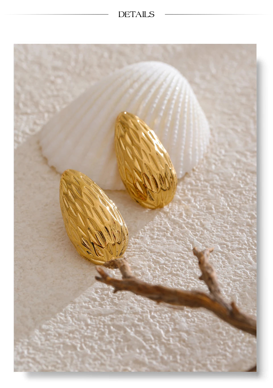 Textured Sculptural Hoops