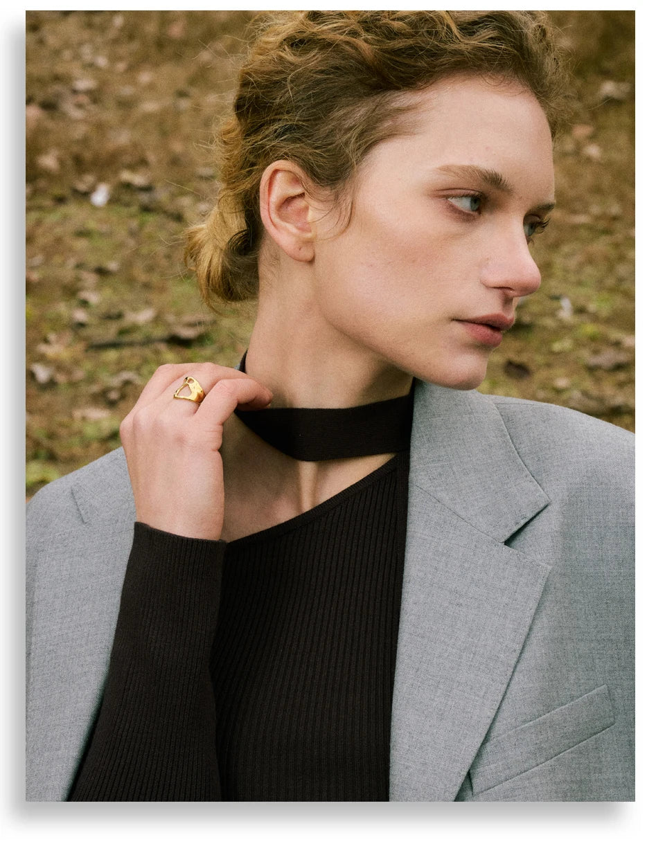 Organic Open Gold Ring