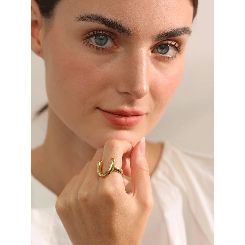 Bold Wave Ring