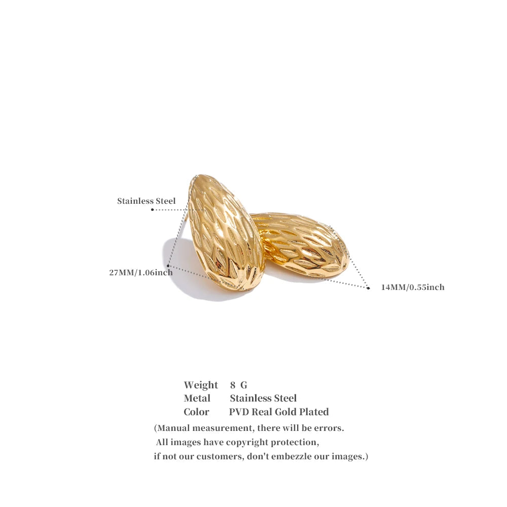 Textured Sculptural Hoops