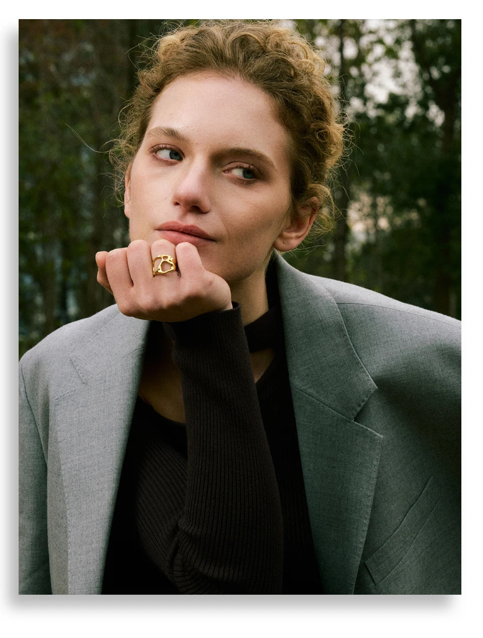 Organic Open Gold Ring