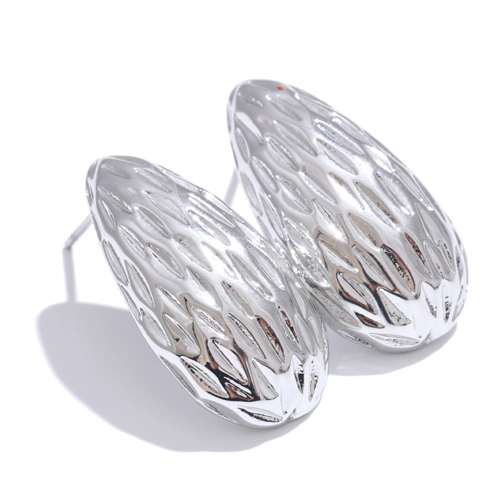 Textured Sculptural Hoops