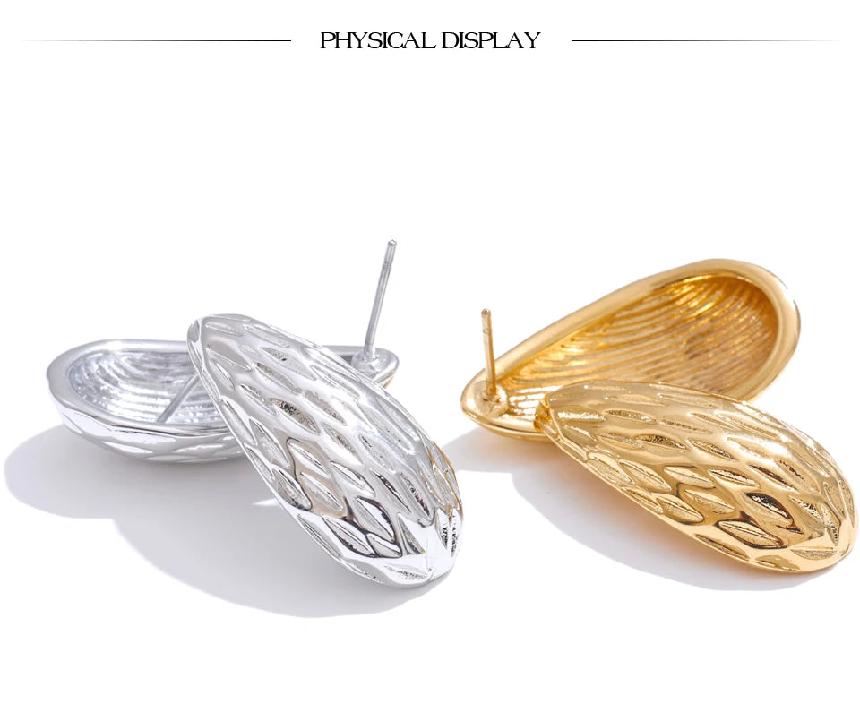 Textured Sculptural Hoops
