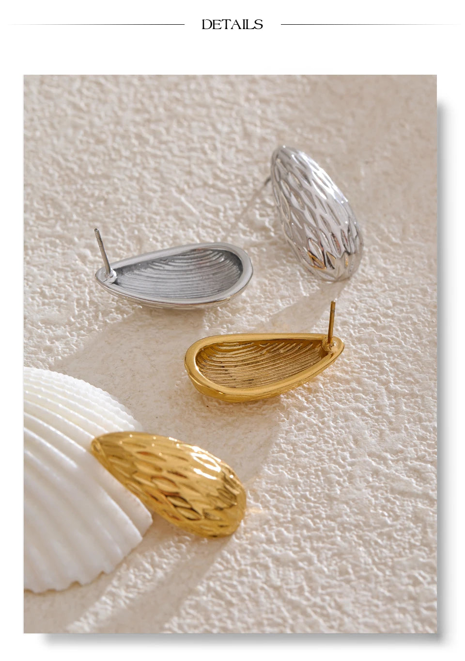 Textured Sculptural Hoops