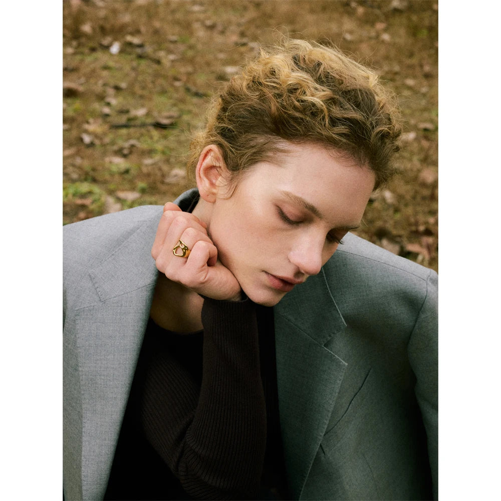 Organic Open Gold Ring