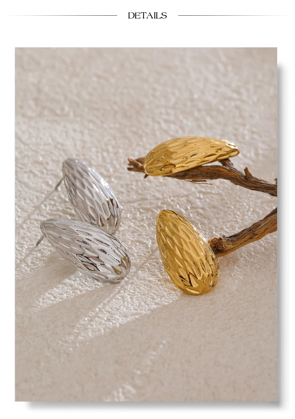 Textured Sculptural Hoops