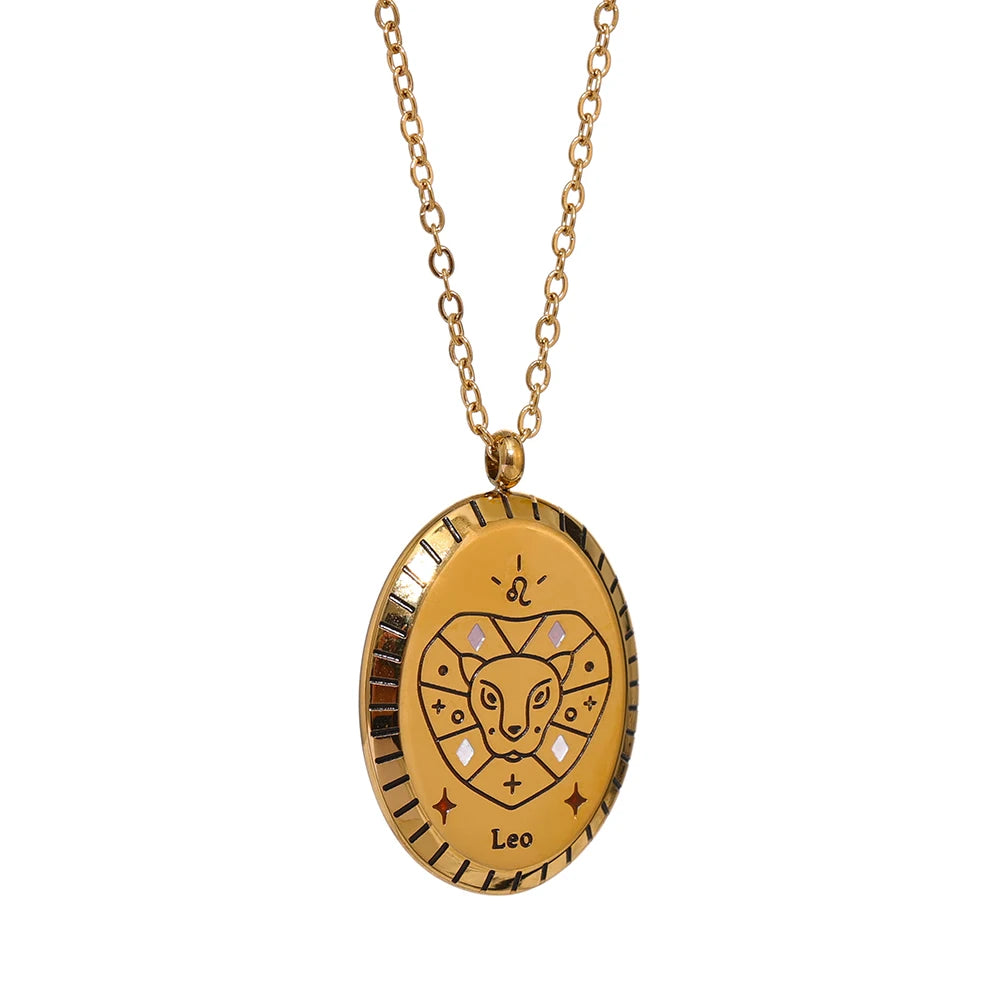 Zodiac Constellation Pendant Necklace