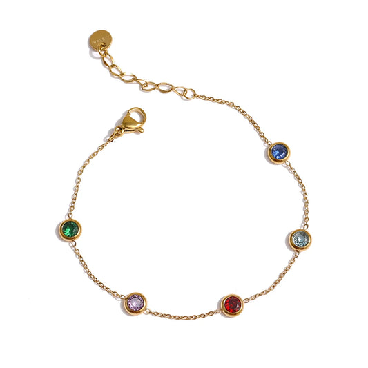 Rainbow Chain Bracelet