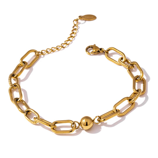 Golden Charm Geometric Bracelet