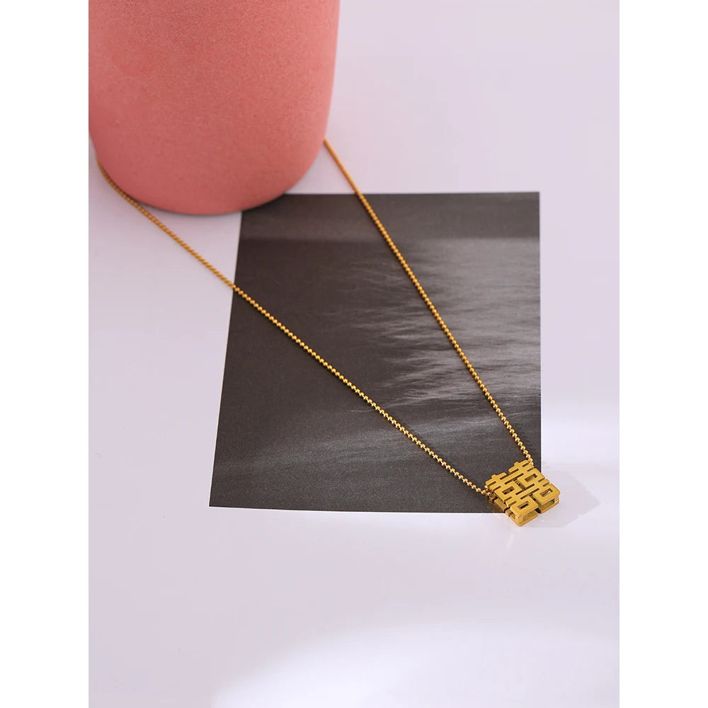 Double Happiness Necklace