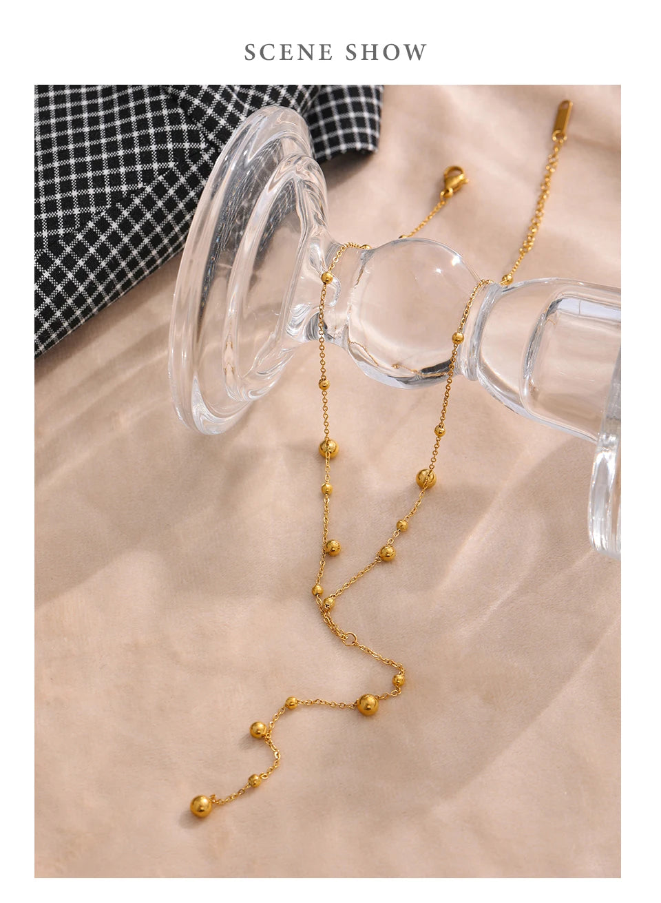 Celestial Drop Lariat Necklace