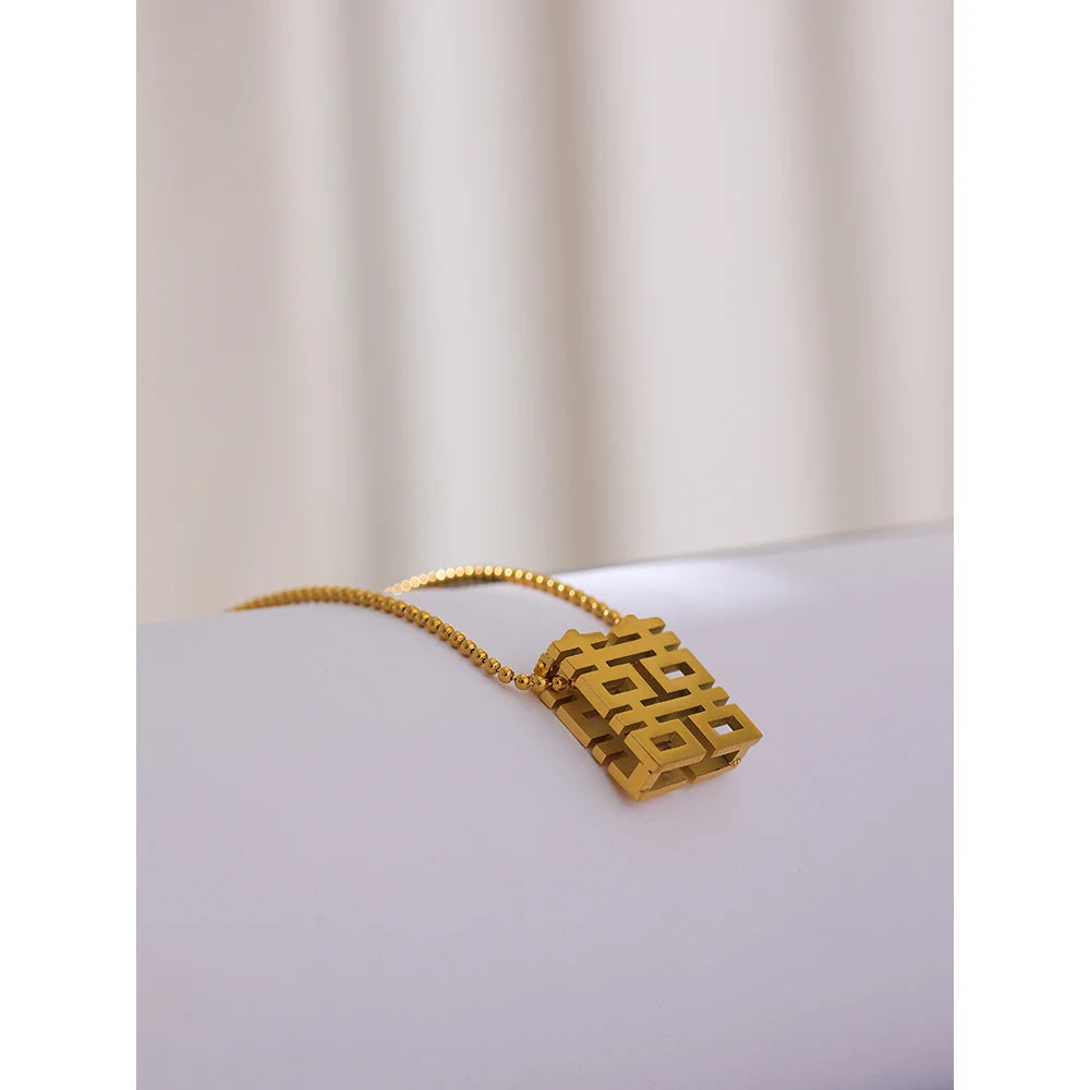 Double Happiness Necklace