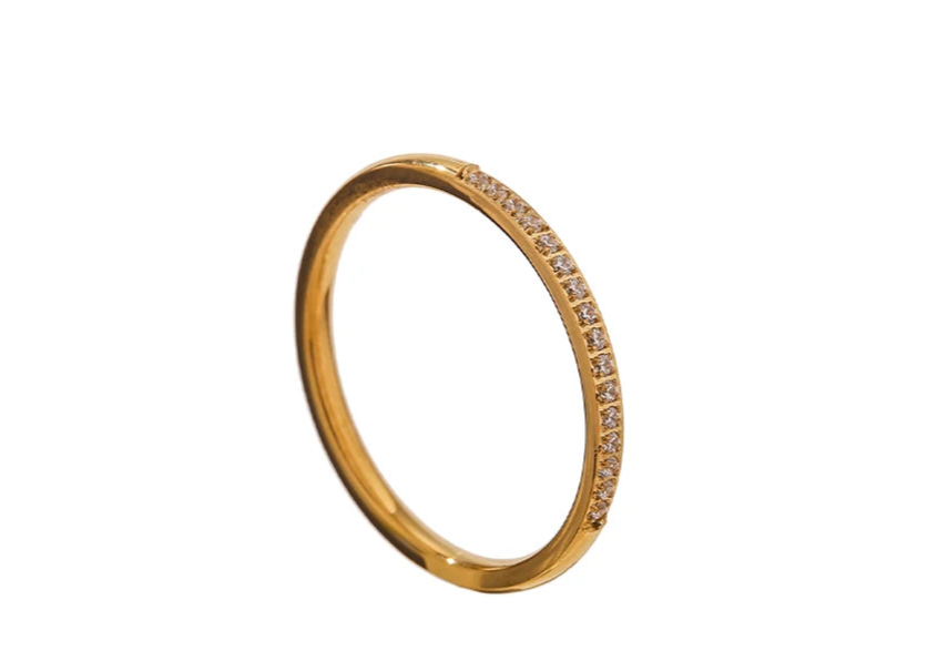 Golden Round Casual Ring