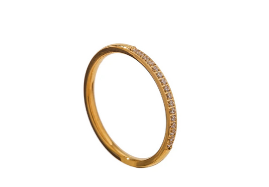 Golden Round Casual Ring