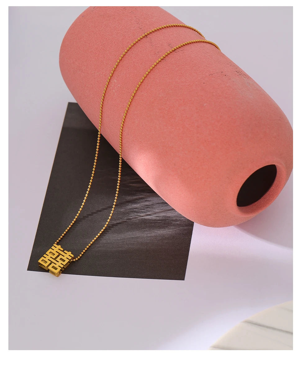Double Happiness Necklace