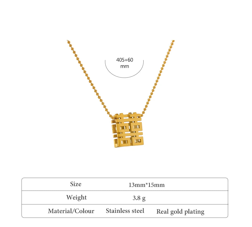 Double Happiness Necklace