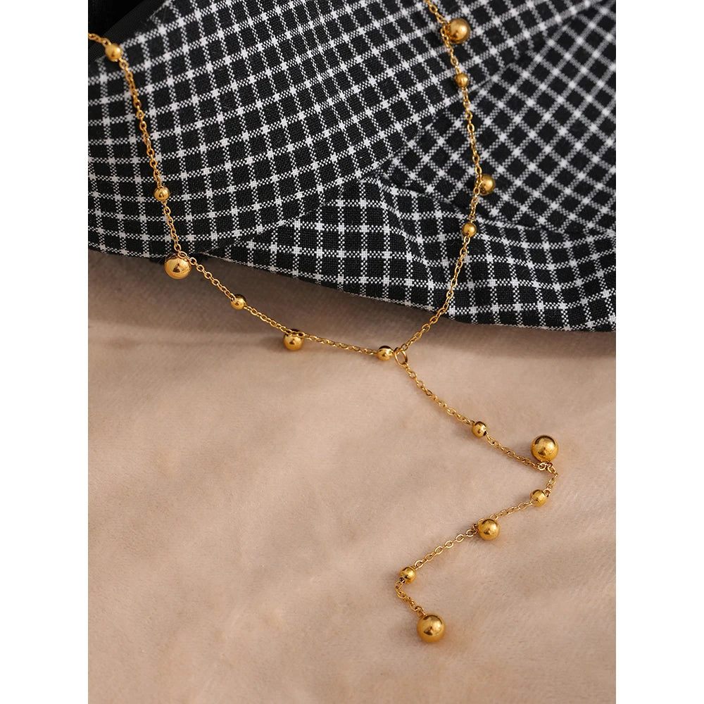 Celestial Drop Lariat Necklace