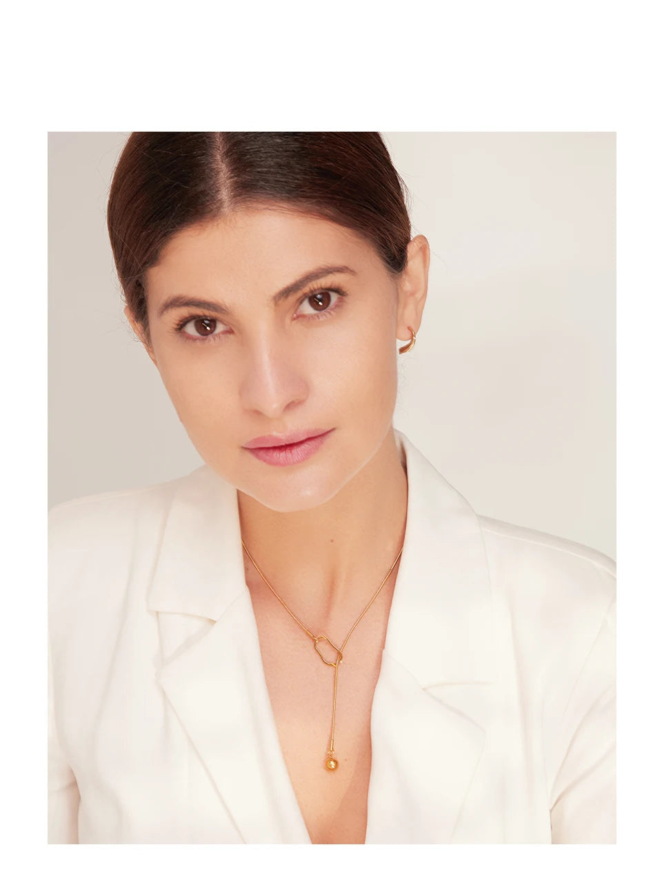 Minimal Drop Y Necklace