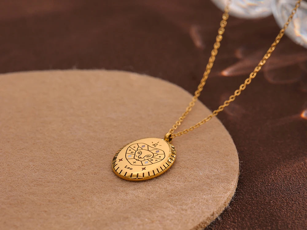 Zodiac Constellation Pendant Necklace