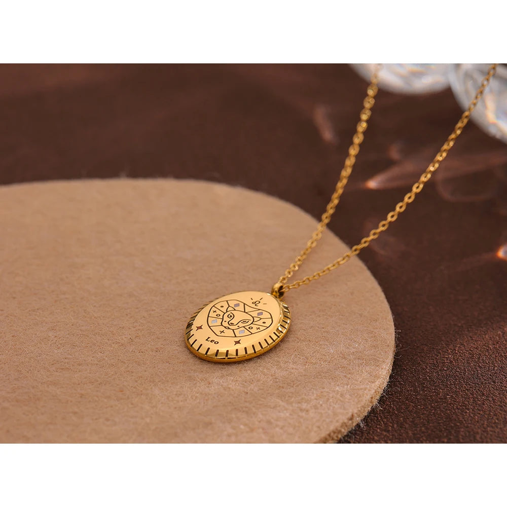 Zodiac Constellation Pendant Necklace