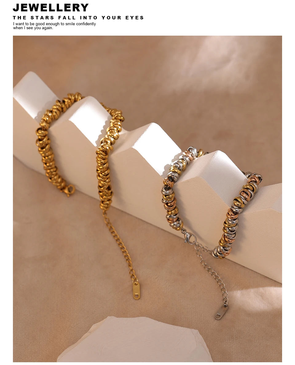 Mixed-Tone Beaded Bracelet