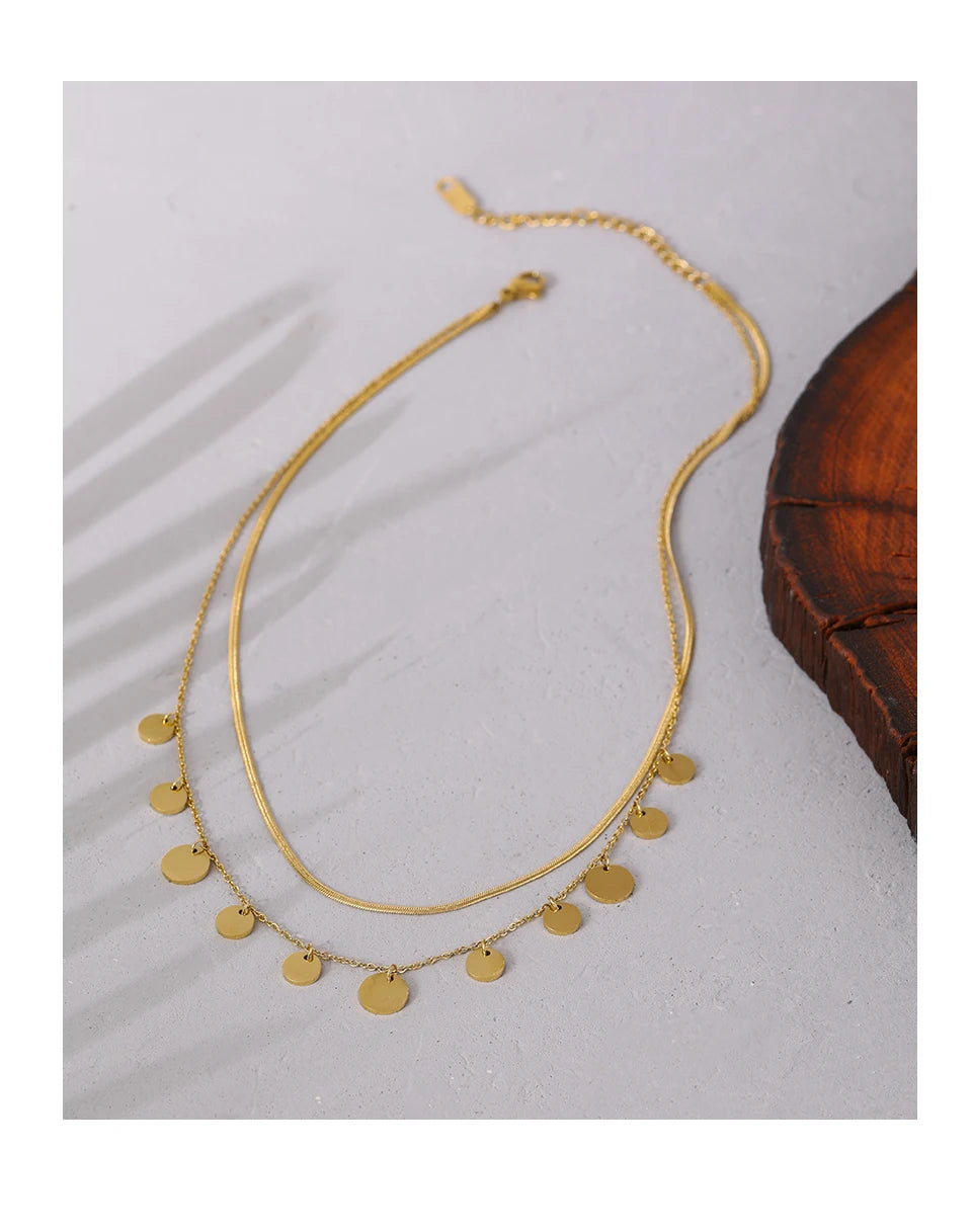 Classic Round Gold Pendant