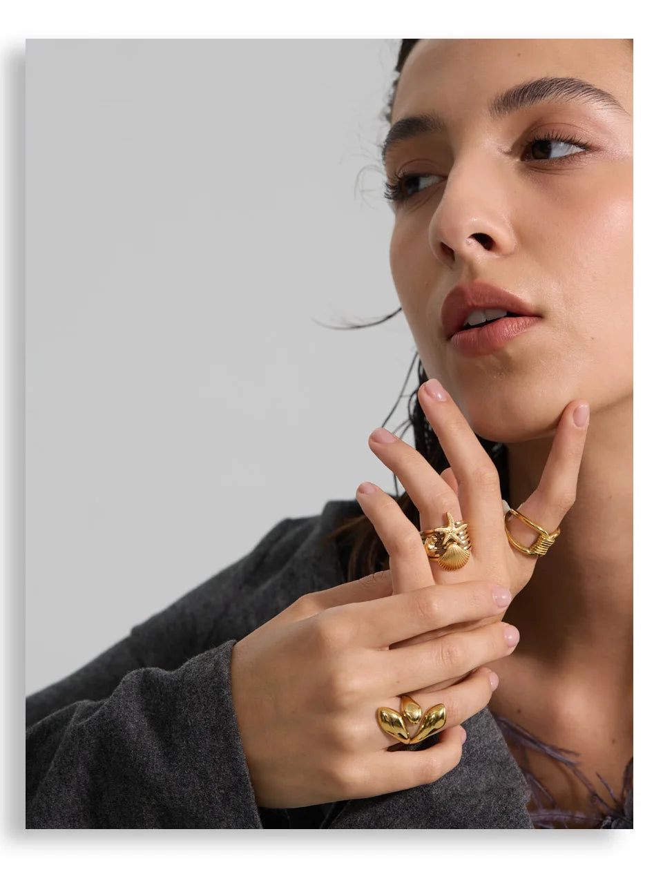 Starfish Statement Ring