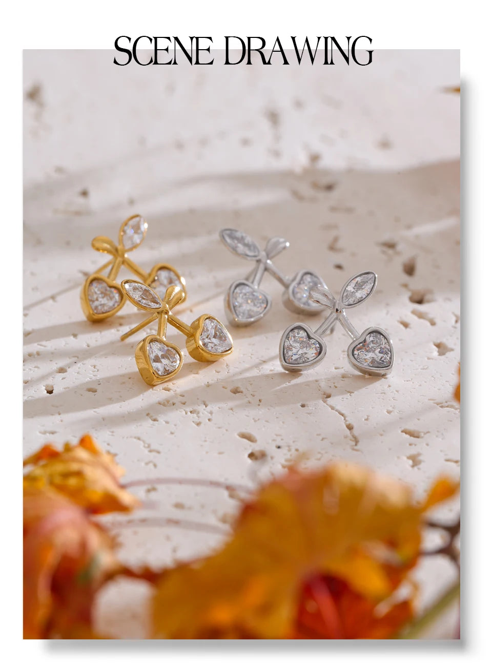 The Blooming Crystal Studs