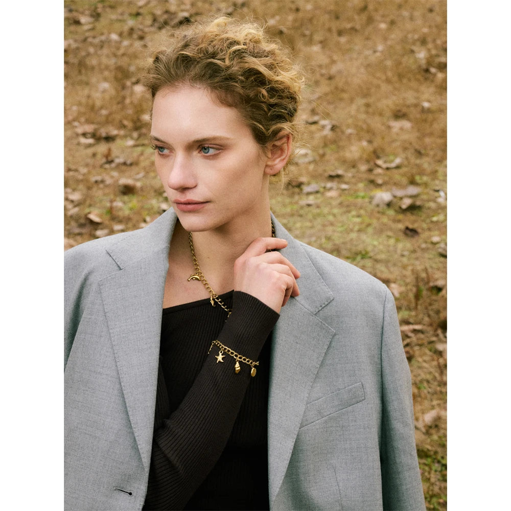 Celestial Charm Bracelet & Necklace Set