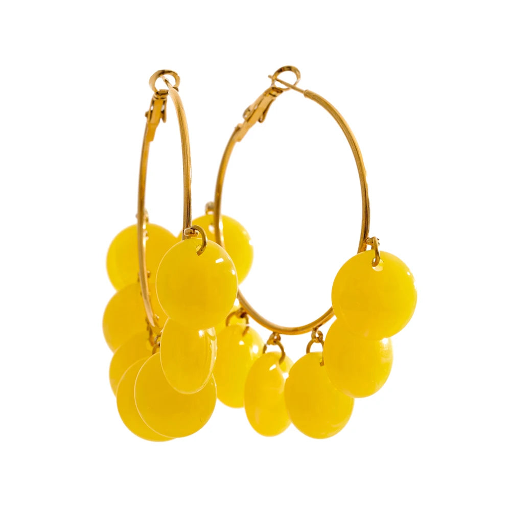 Confetti Hoop Earrings