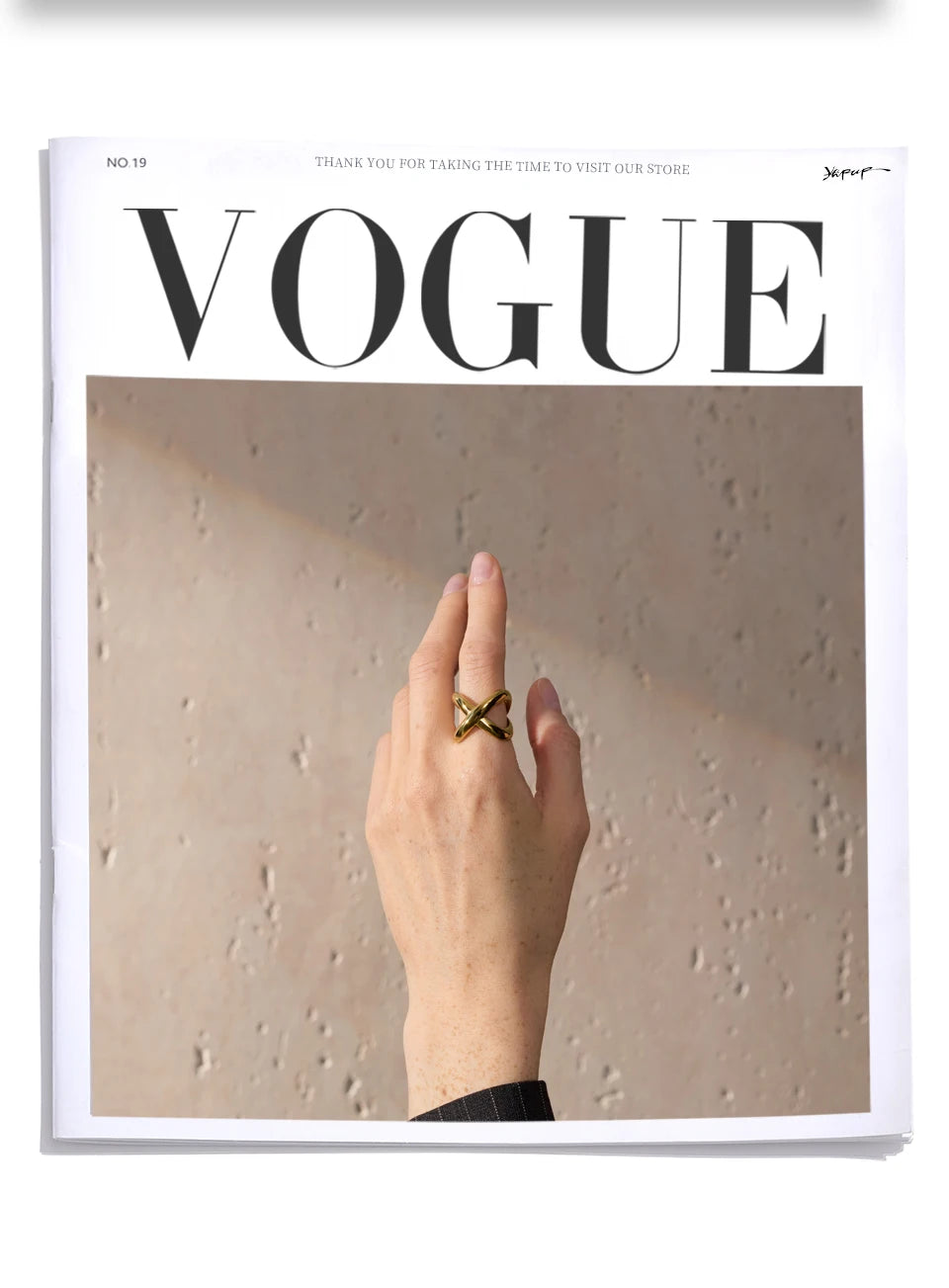 Sculptural X Ring