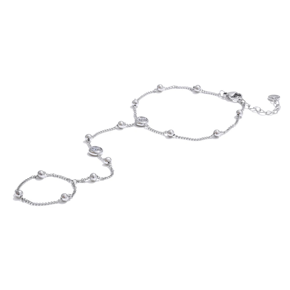 Natural Pearl Hand Chain Finger Bracelet