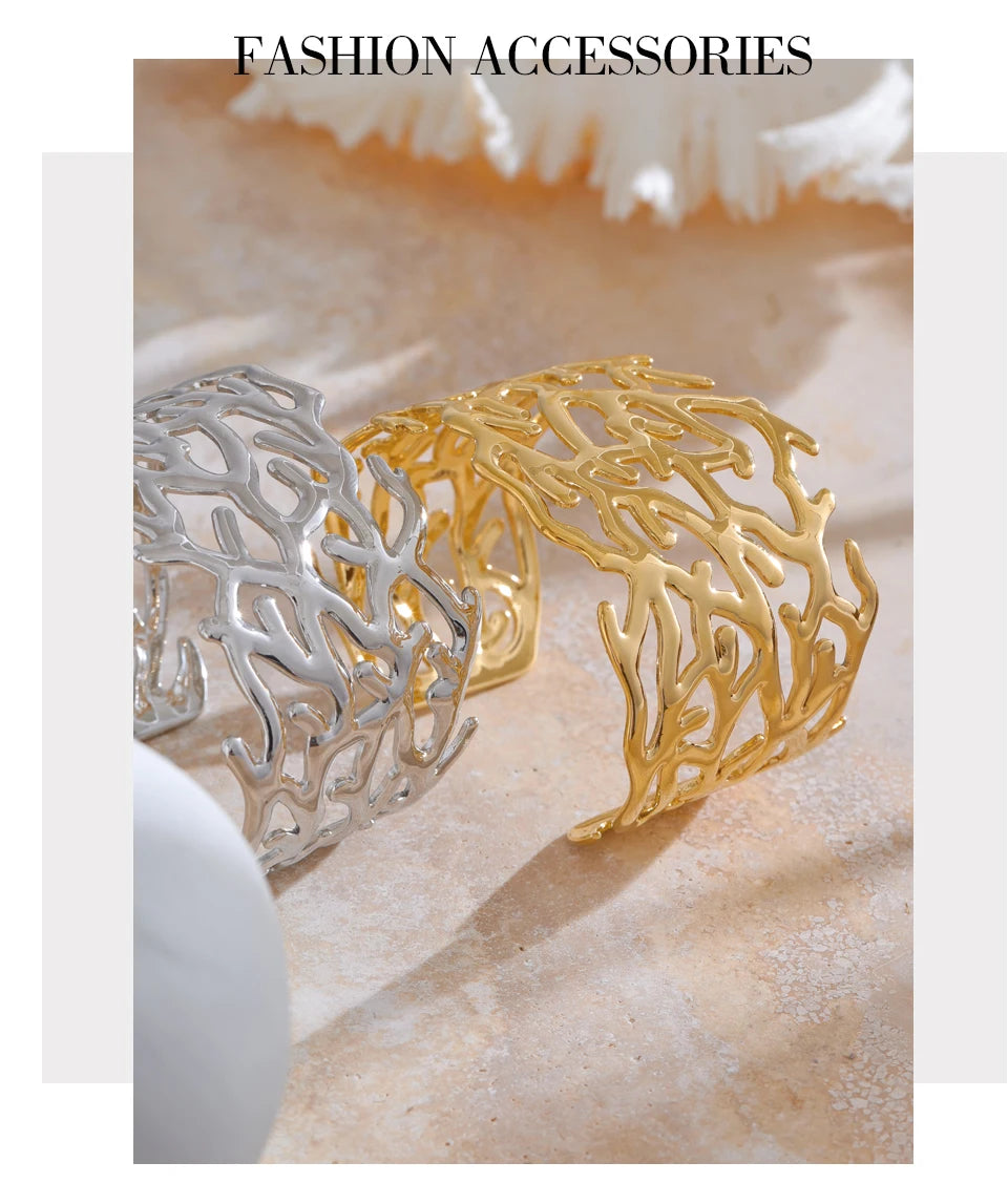 Golden Reef Cuff Bracelet
