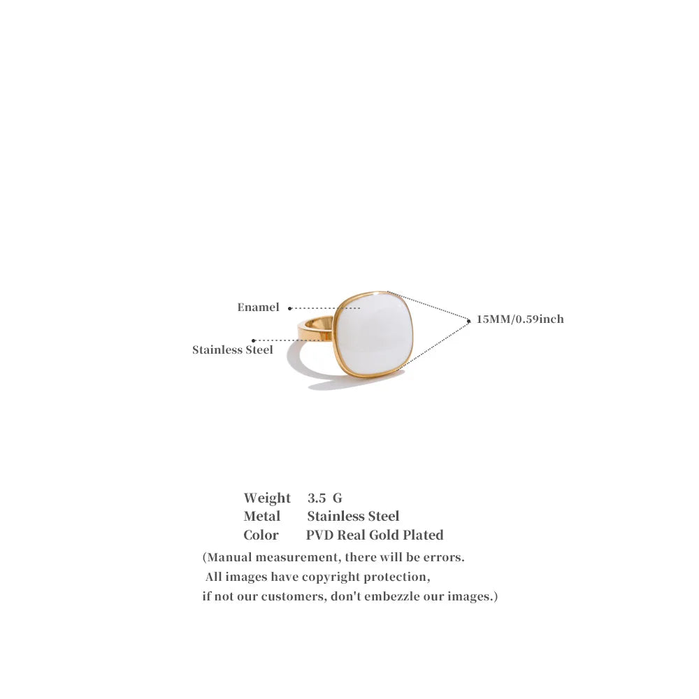 Pastel Stone Ring Set