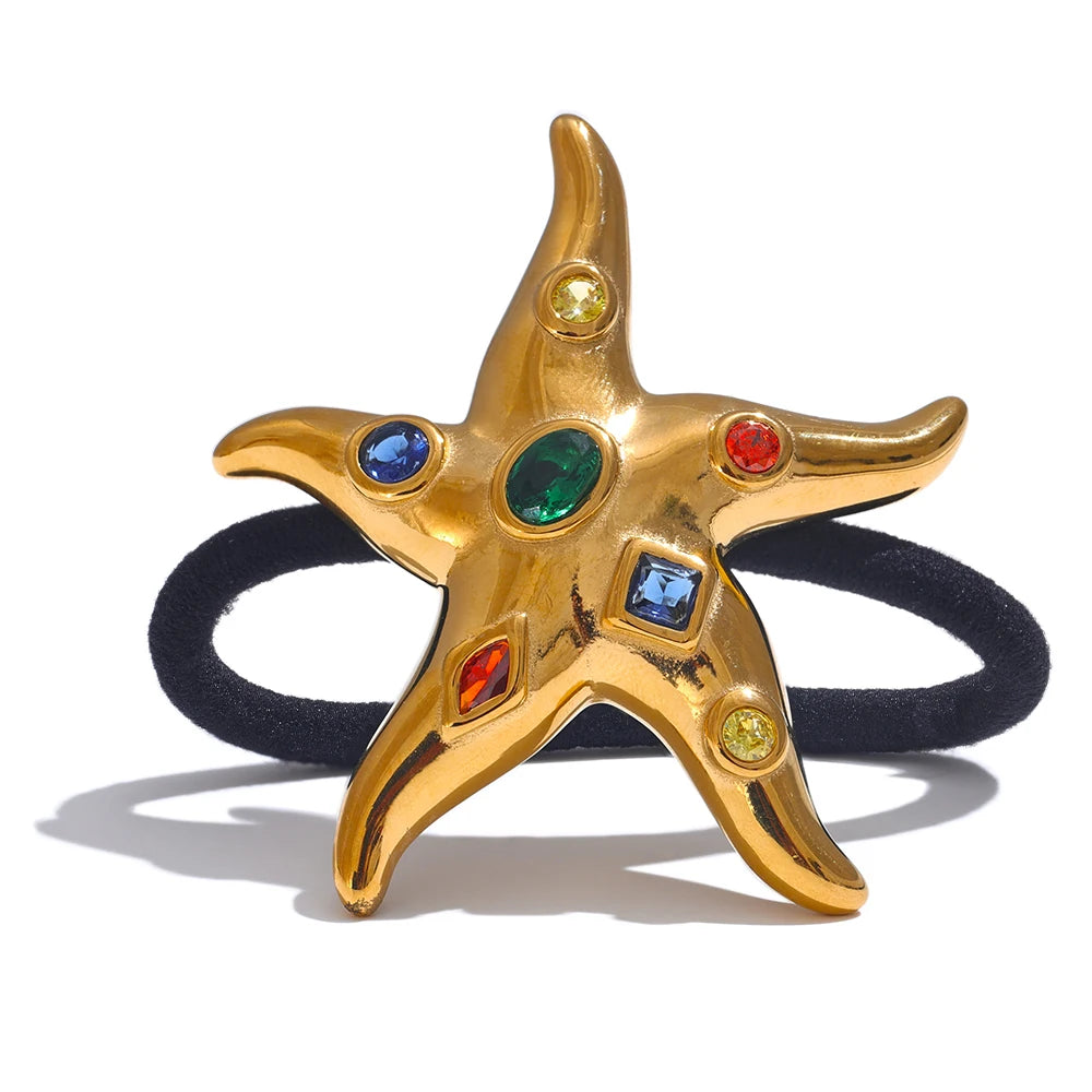 Gem Starfish Hair Tie